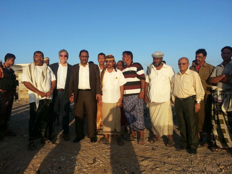 Delegazione del Distretto della Pesca nei porti dello Yemen