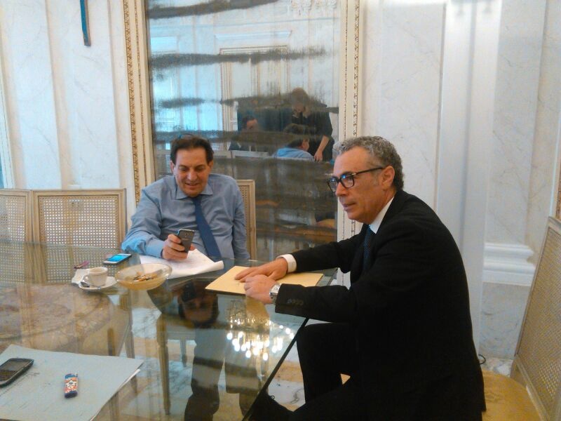 Il Presidente della regione siciliana Crocetta incontra il Sindaco di Partanna Nicolò Catania