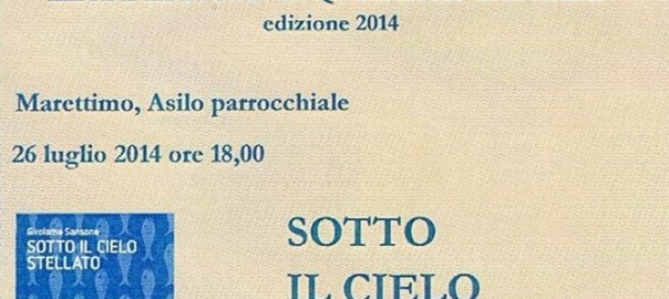 A Marettimo Girolama Sansone presenta “Sotto il Cielo Stellato”