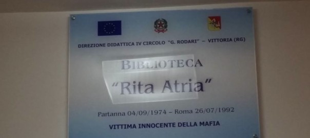 Intitolata a Rita Atria la biblioteca del IV Circolo “Gianni Rodari” di Vittoria