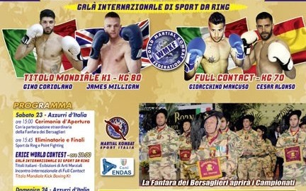Kick Boxing Mondiale al Palacardella di Erice