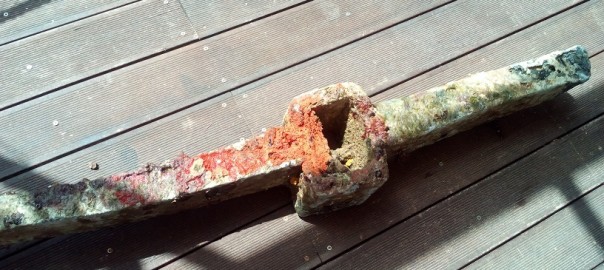 Recuperato in mare un ceppo d’ancora romana di 120 chili
