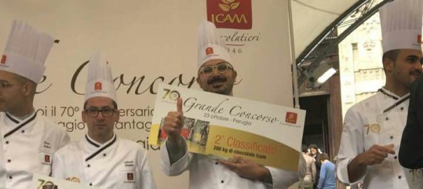 Michele Giacalone ha vinto la medaglia d’argento del cioccolato