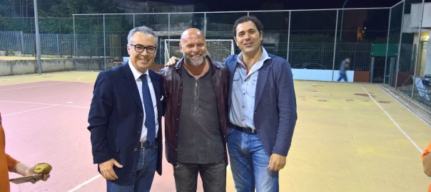 L’allenatore del Trapani Calcio, Serse Cosmi, a Partanna
