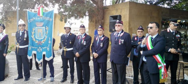 A Petrosino ieri si è celebrata la Giornata dell’Unità Nazionale e la festa delle Forze Armate