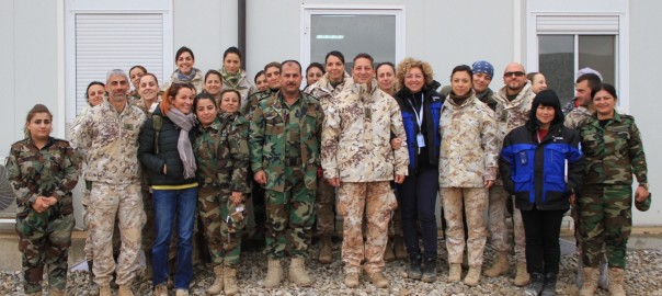 Incontro tra i militari donna del contingente italiano della Task Force “Praesidium” e le combattenti peshmerga delle Kurdish Security Forces (KSF)