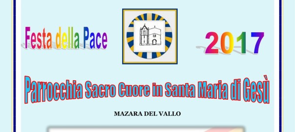“Festa della pace 2017 – costruiamo la pace”