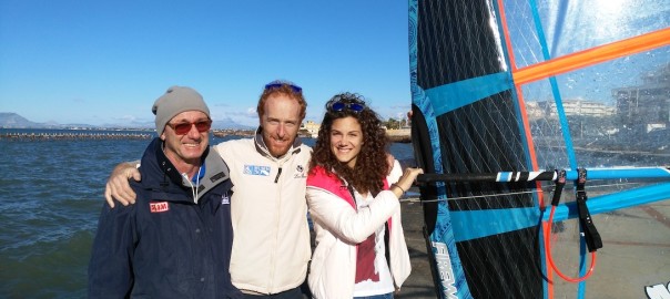 La campionessa di windsurf Bruna Ferracane torna ad allenarsi con la Società Canottieri Marsala