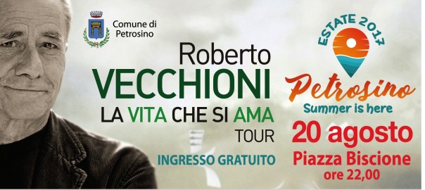 Concerto di Roberto Vecchioni, predisposto il piano sicurezza e viabilità