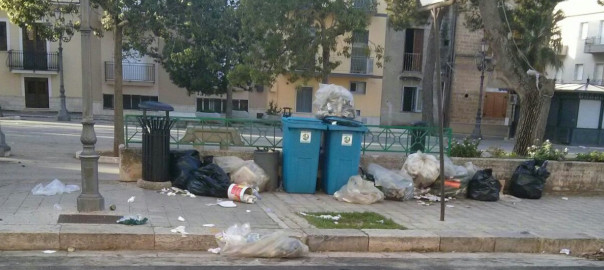Viale d’Italia proposta da un cittadino partannese come viale della spazzatura