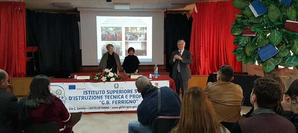 Tumbiolo incontra gli  studenti dell’Istituto “G.B. Ferrigno” di Castelvetrano.