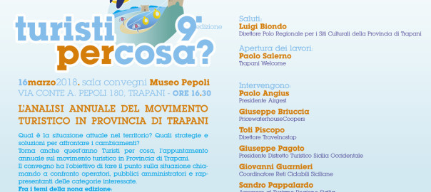 Torna al Museo Pepoli “Turisti per cosa”, l’analisi annuale sul movimento turistico in provincia di Trapani