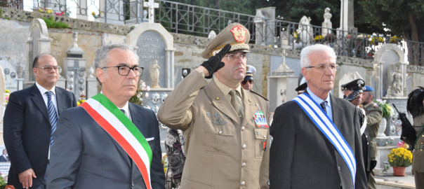Deposta una corona sulla tomba del maresciallo Li Causi alla presenza del Comandante Militare dell’Esercito in Sicilia