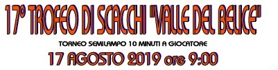 17° Trofeo di Scacchi “Valle del Belice”