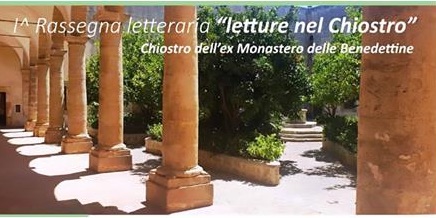 Lunedì quarto appuntamento con “Letture nel Chiostro”, rassegna letteraria promossa dal Comune di Partanna
