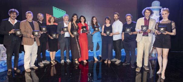 I vincitori delle “Stelle d’argento al cinema italiano” durante la cerimonia di premiazione condotta da Veronica Maya