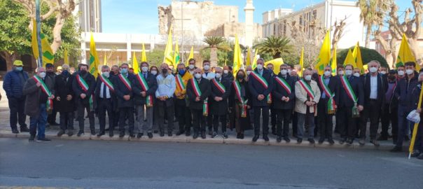Il Comune di Partanna a sostegno degli Agricoltori, oggi in piazza a Trapani