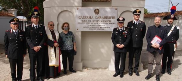 Commemorazione del 6° anniversario dell’uccisione del maresciallo capo Silvio Mirarchi