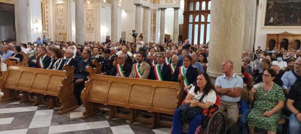Le parole di saluto del sindaco Catania al vescovo monsignor Domenico Mogavero
