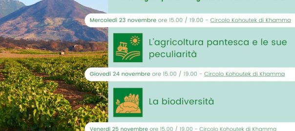 A Pantelleria un corso sull’agricoltura biologica promosso dal Parco Nazionale in collaborazione con ATBio