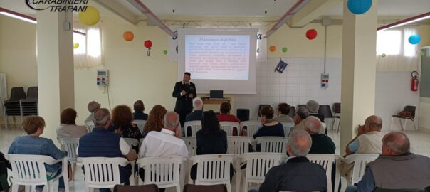 Il comandante della stazione dei Carabinieri incontra la popolazione per discutere sul tema delle truffe agli anziani