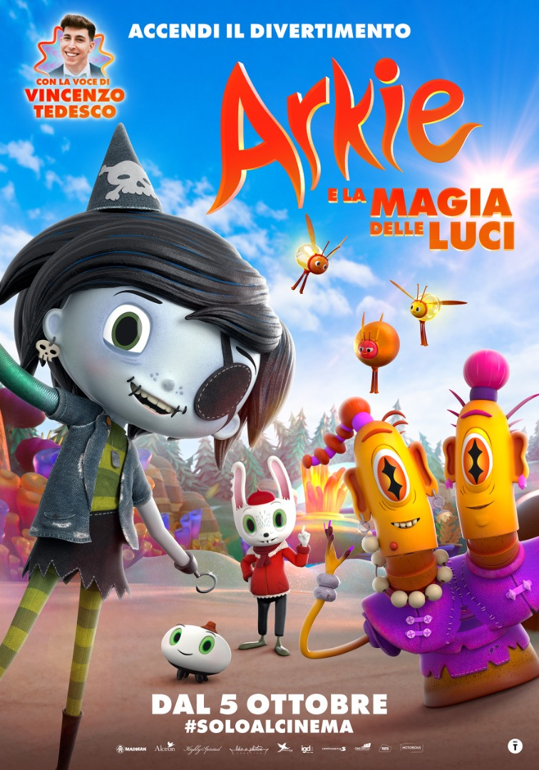 Dal 5 ottobre al cinema, il film d’animazione “Arkie e la magia delle luci”