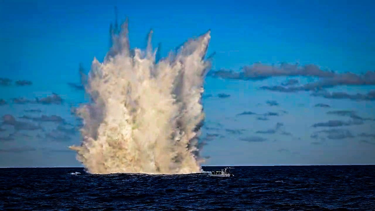 Conclusioni operazioni di brillamento bomba d’aereo americana di 500 lb rinvenuta a Pantelleria