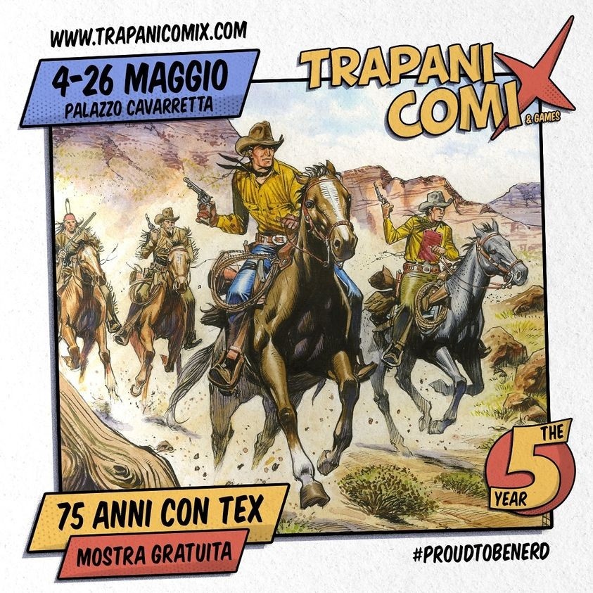 Celebrazione dei 75 anni di avventure a fumetti del leggendario Ranger Tex Willer