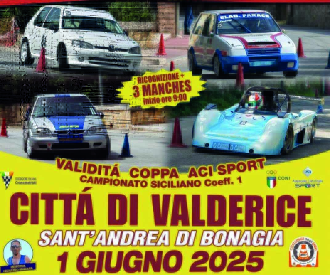 Slalom Automobilistico Città di Valderice – Sant’Andrea di Bonagia: domenica70 piloti al via