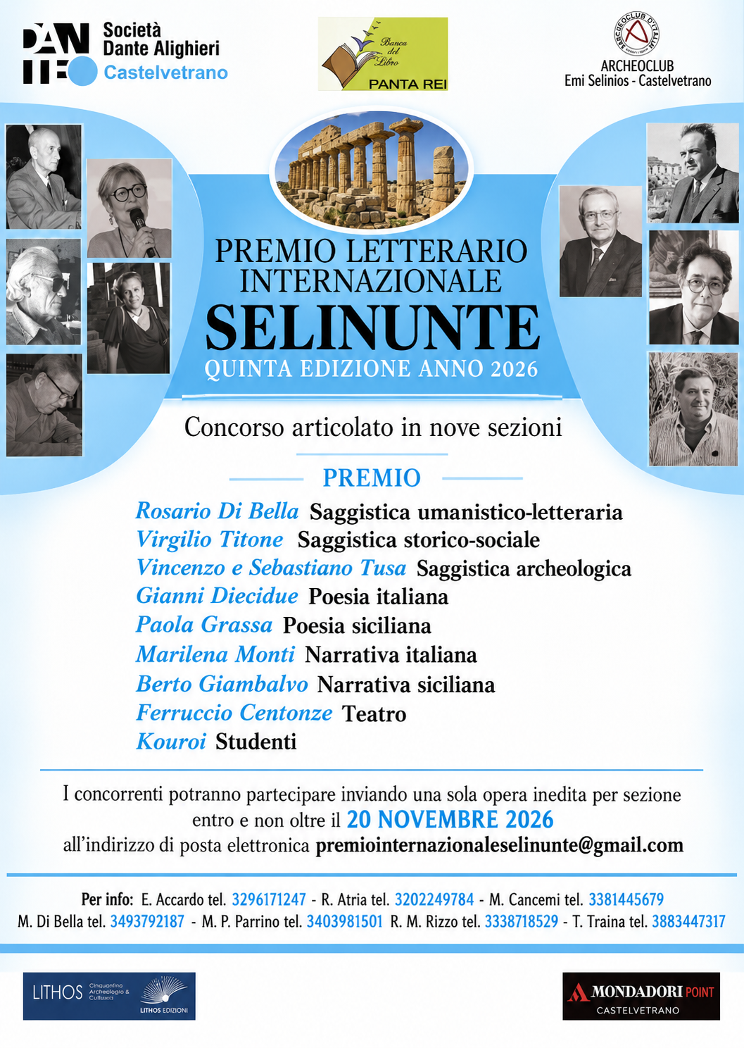 Premio Letterario “Selinunte”, al via la quinta edizione