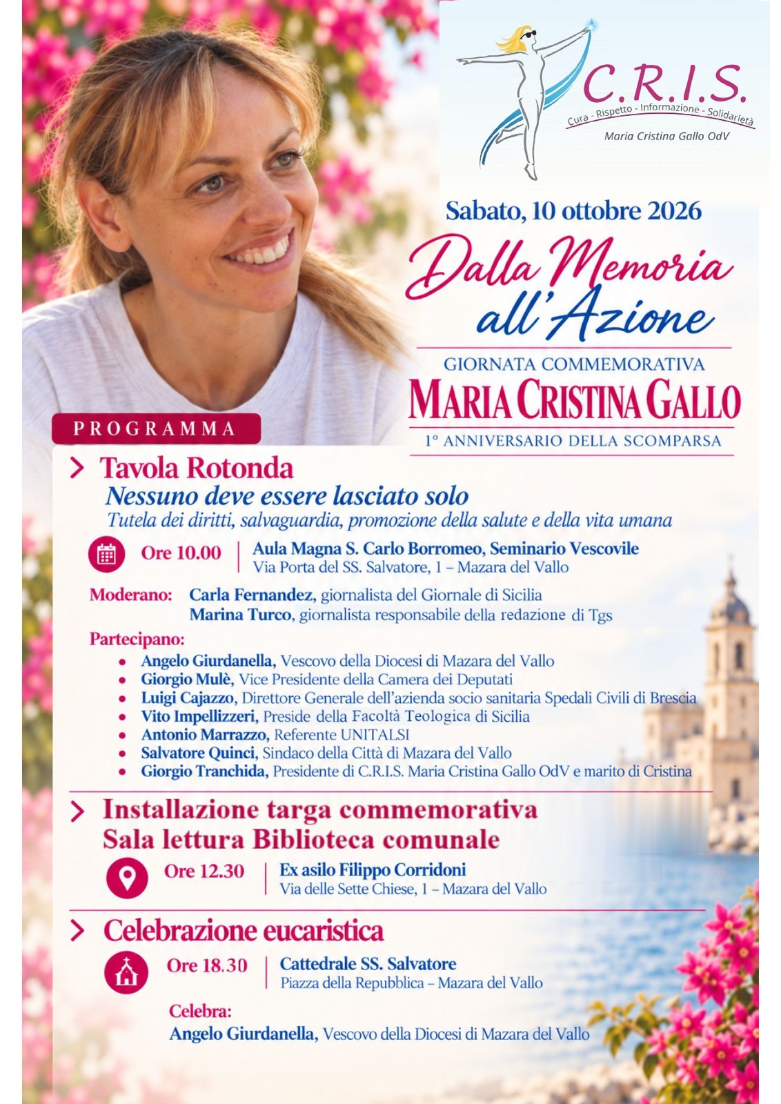 Giornata commemorativa per Maria Cristina Gallo, vittima di malasanità in Sicilia